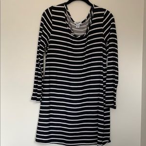 Striped Scoop-neck Tunic